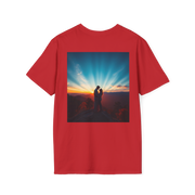 Cinematic Split Sky T-Shirt – Romantic Nature Film Tee