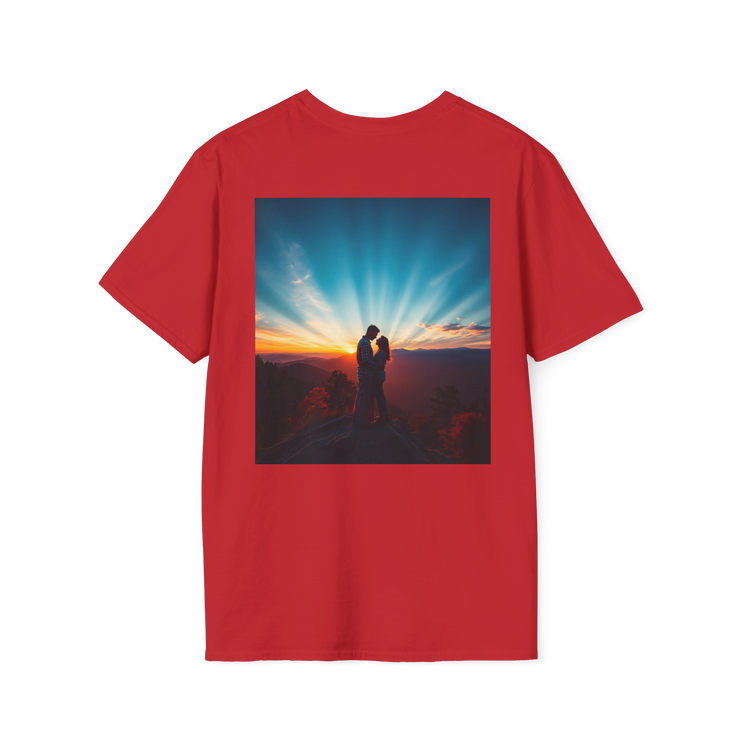 Cinematic Split Sky T-Shirt – Romantic Nature Film Tee