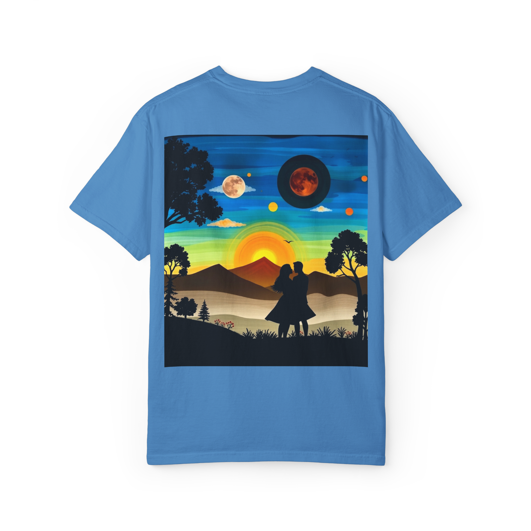 Romantic Sunset Couple T-Shirt – Anniversary Gift Tee