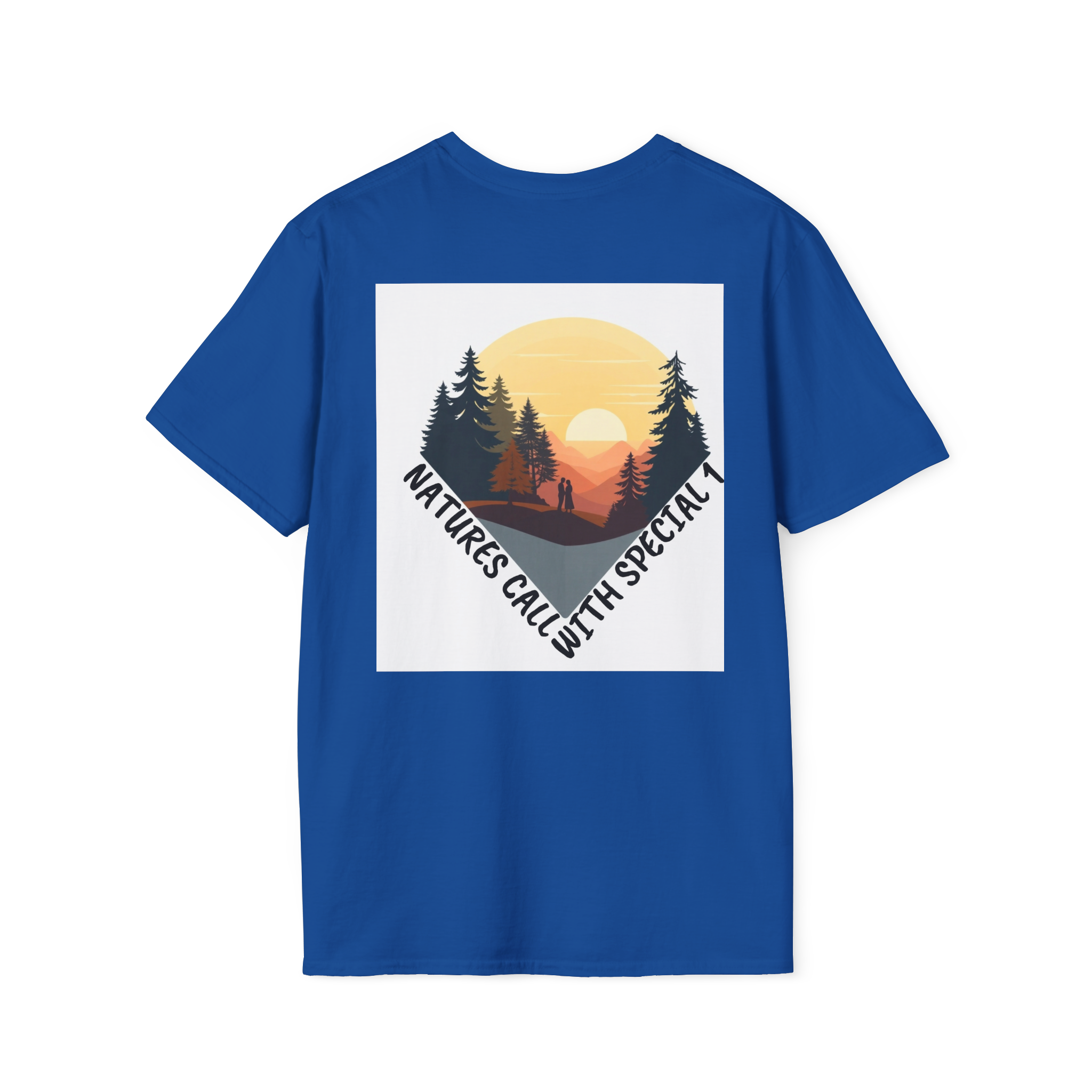 Romantic Sunset Couple Sketch T-Shirt – Nature Inspired Tee
