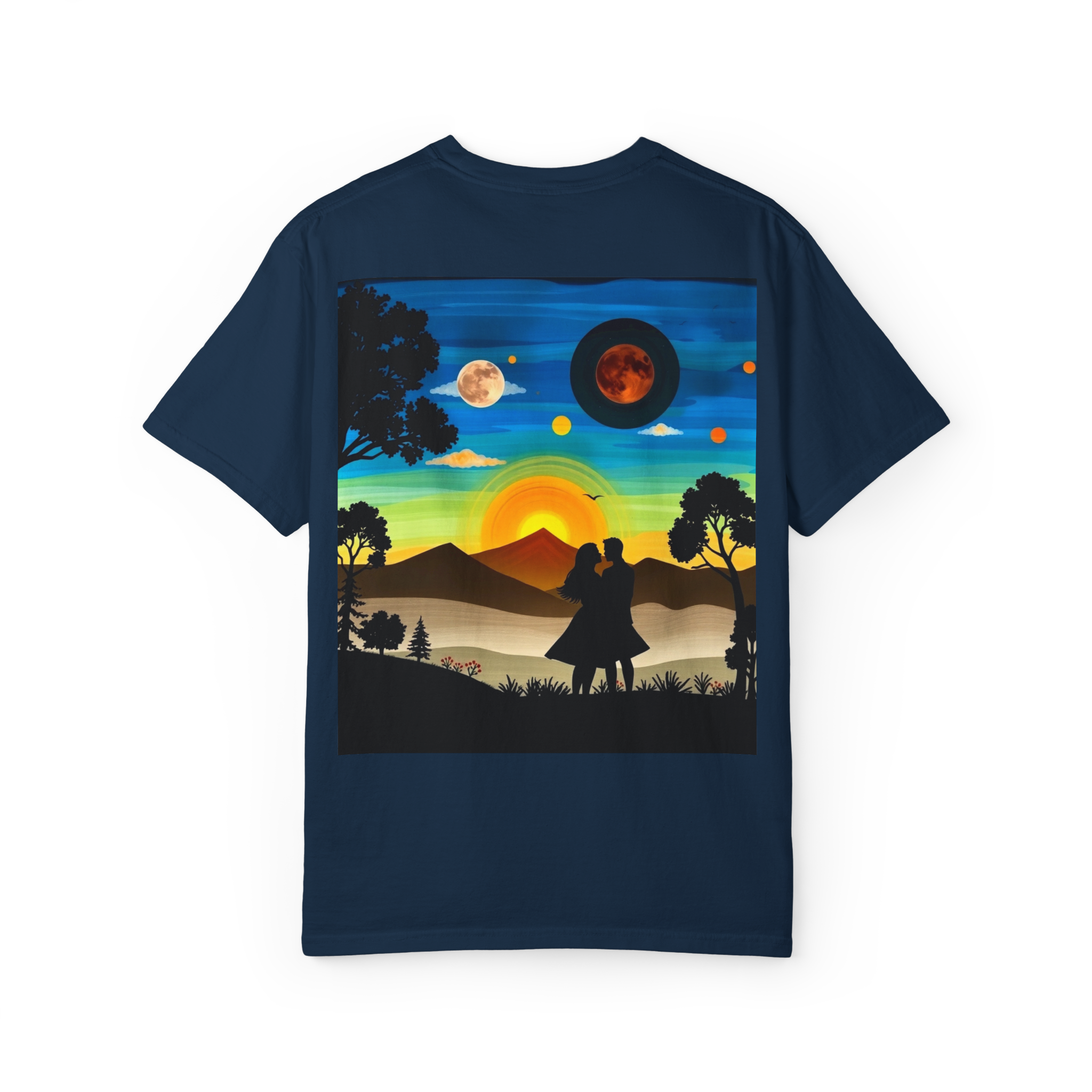 Romantic Sunset Couple T-Shirt – Anniversary Gift Tee