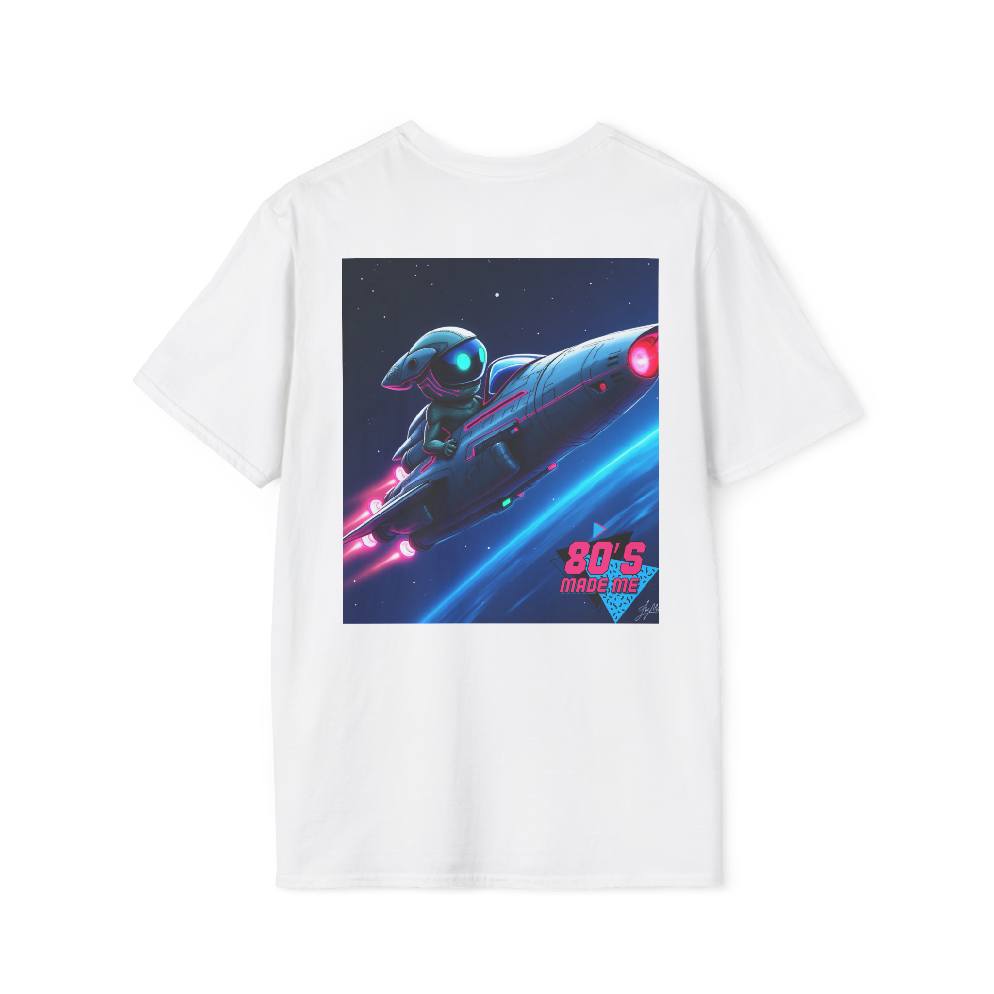 Retro 80s Sci-Fi Graphic Tee – Vintage Space T-Shirt