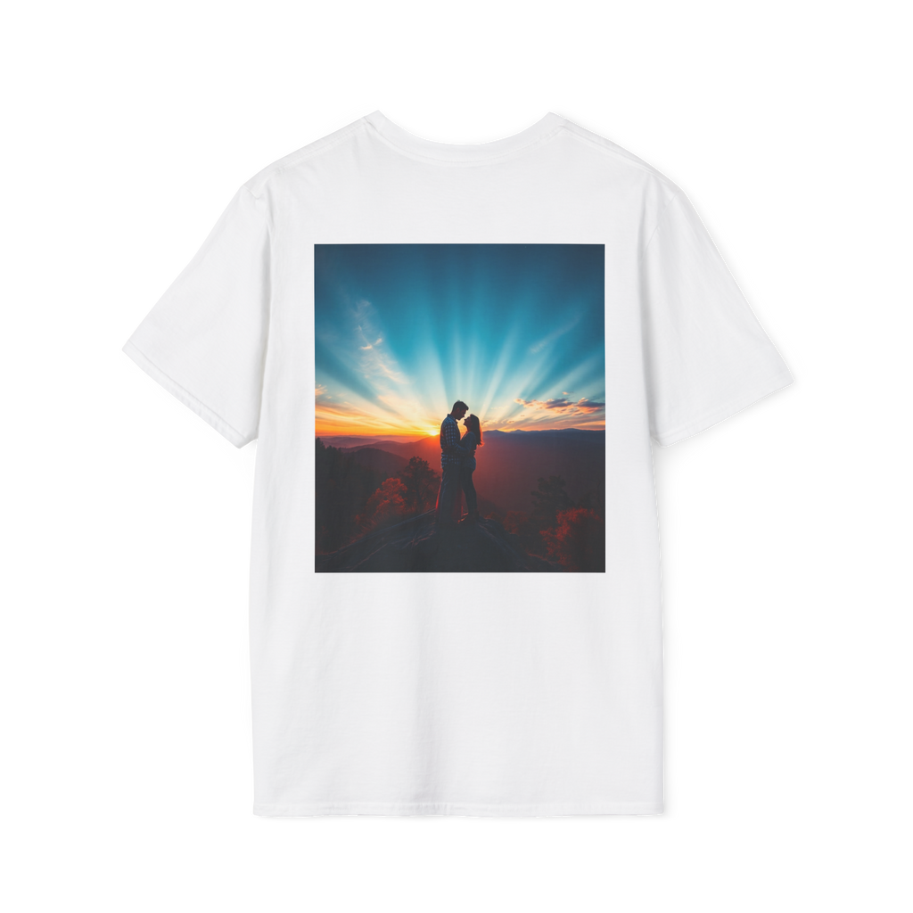Cinematic Split Sky T-Shirt – Romantic Nature Film Tee