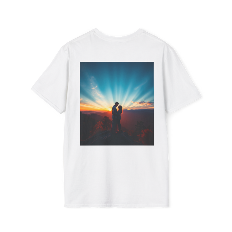 Cinematic Split Sky T-Shirt – Romantic Nature Film Tee