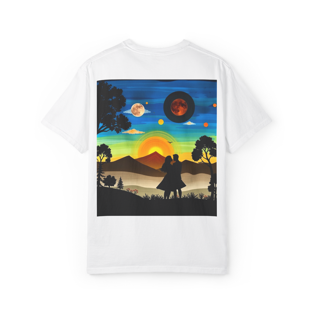 Romantic Sunset Couple T-Shirt – Anniversary Gift Tee
