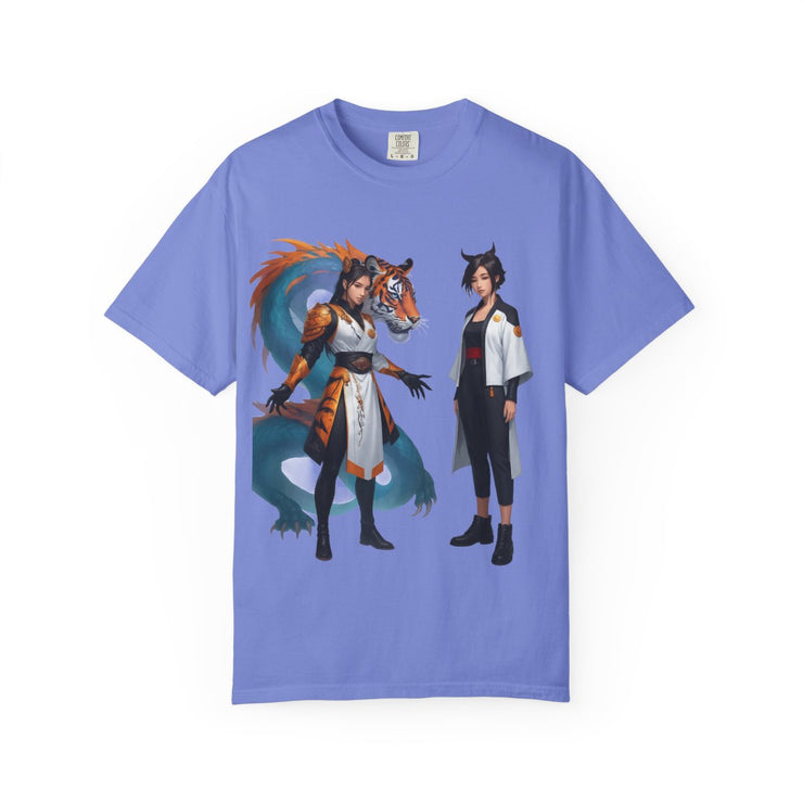 Vintage Wildlife Tee – Tiger & Dragon Nature Shirt