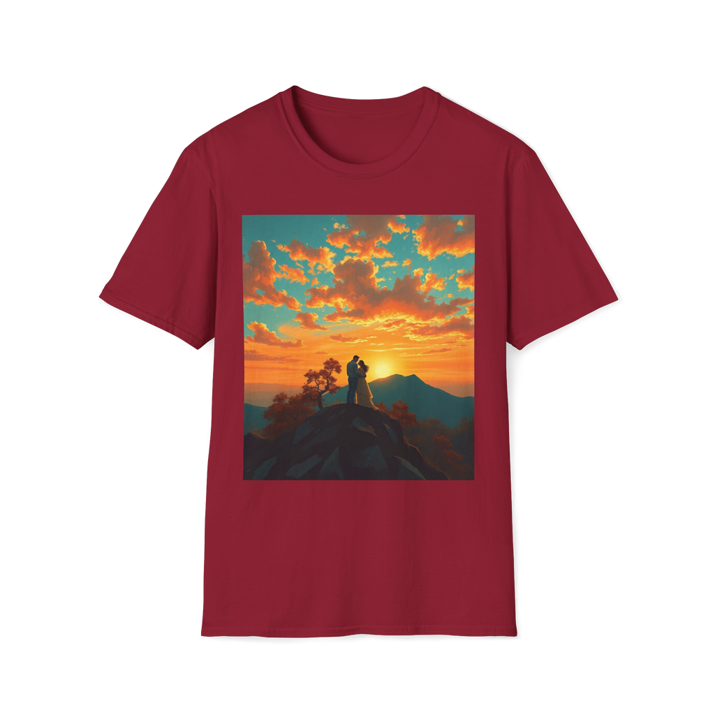 Support Love Sunset T-Shirt – Couples Graphic Tee