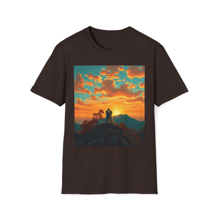 Support Love Sunset T-Shirt – Couples Graphic Tee