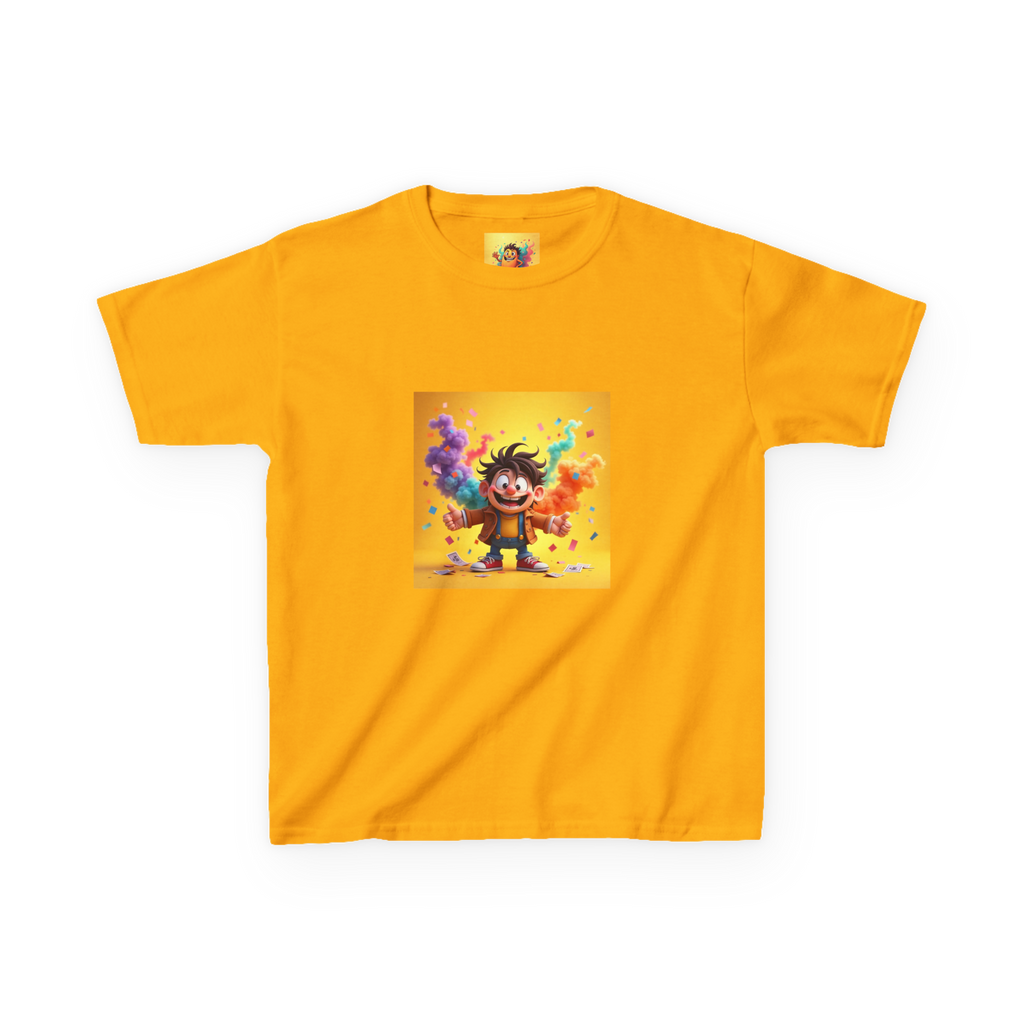 Kids Cartoon Character Graphic Tee – Fun Birthday Shirt