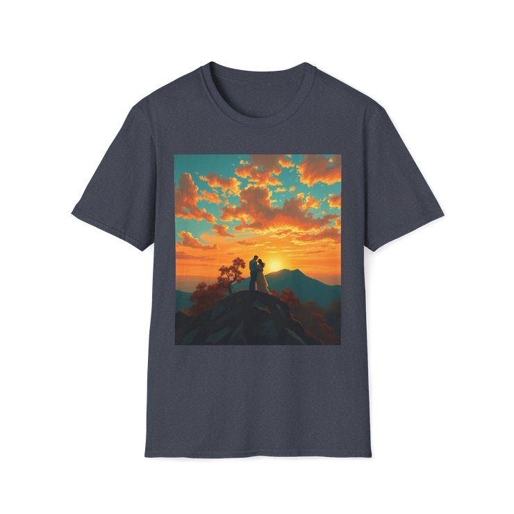 Support Love Sunset T-Shirt – Couples Graphic Tee