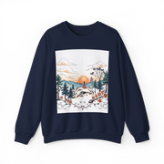 Tattoo Sky Sunset Sweatshirt – Retro Mountain Art Pullover