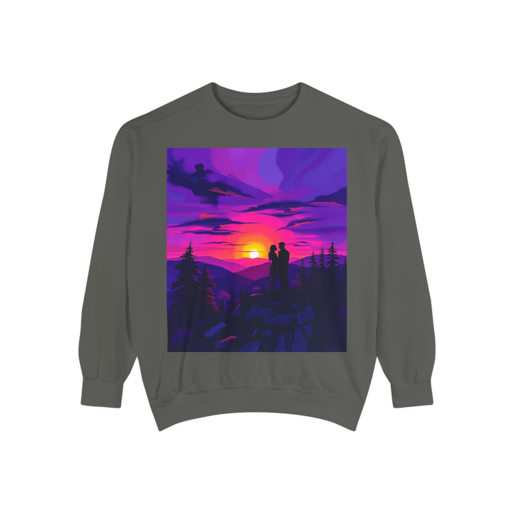 Sunset Romance Sweatshirt – Boho Mountain Pullover