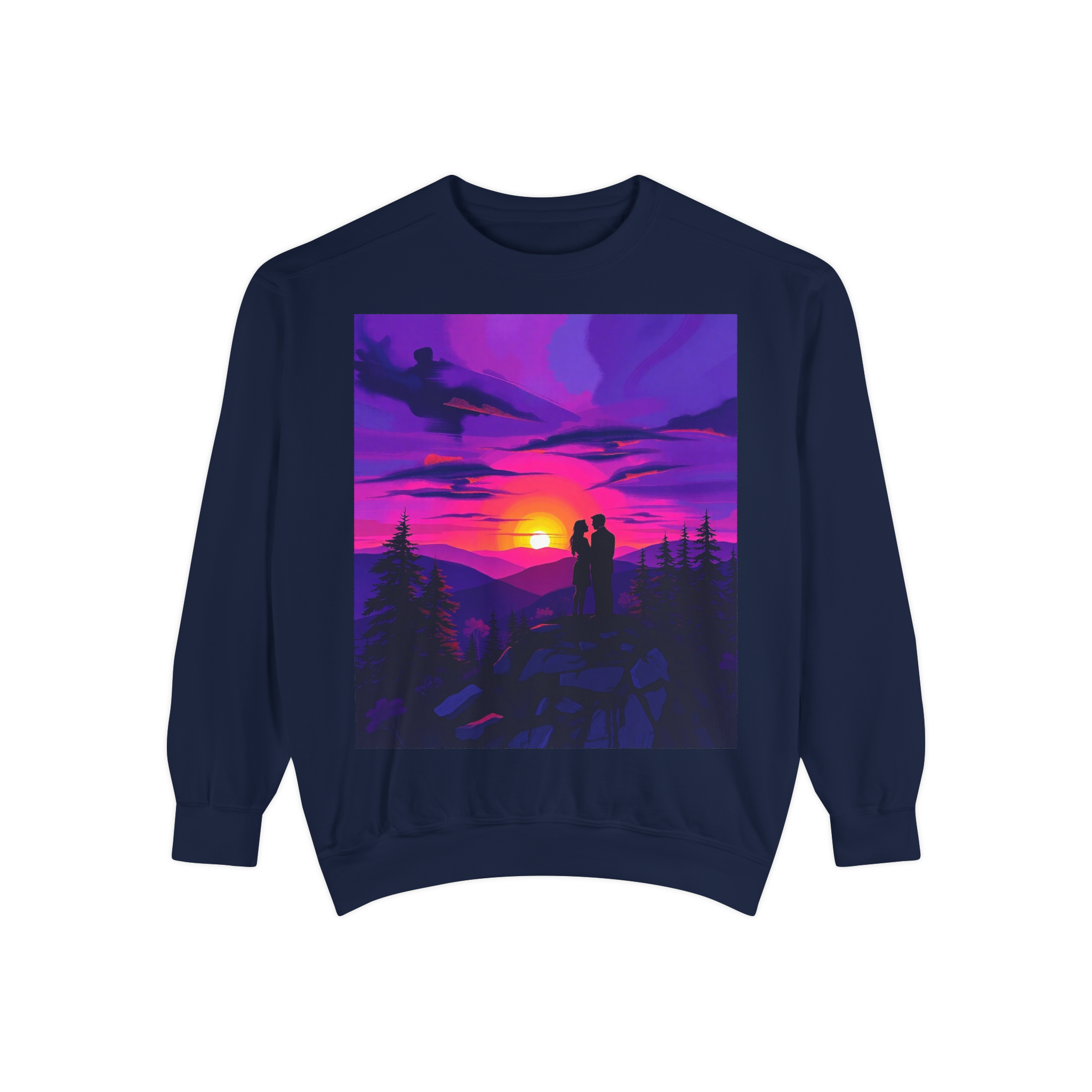 Sunset Romance Sweatshirt – Boho Mountain Pullover