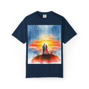 Romantic Sunset Couple T-Shirt – Anniversary Gift Tee
