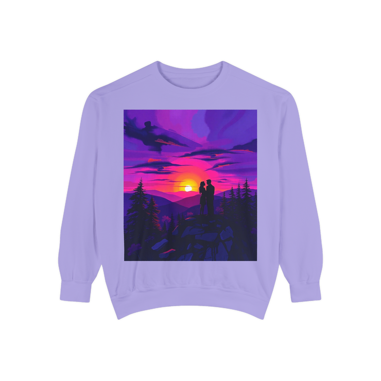 Sunset Romance Sweatshirt – Boho Mountain Pullover