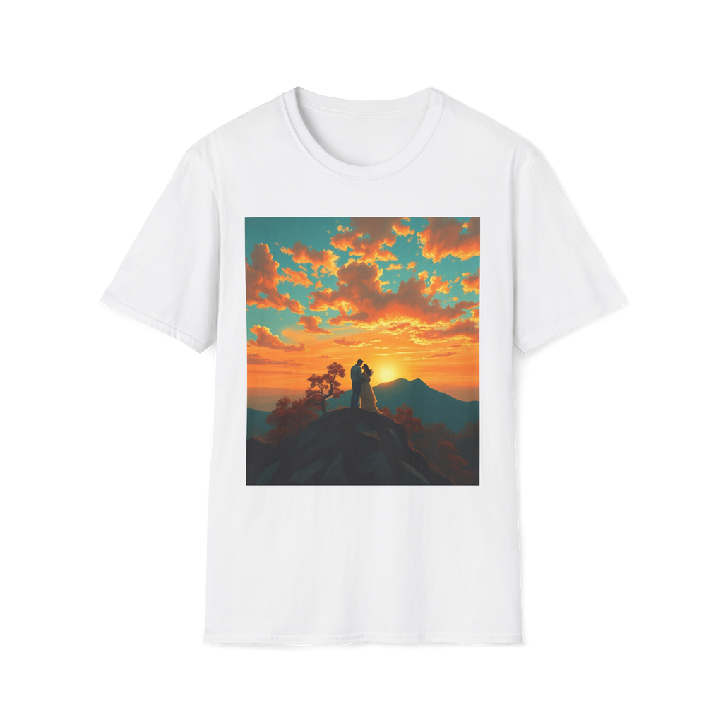 Support Love Sunset T-Shirt – Couples Graphic Tee
