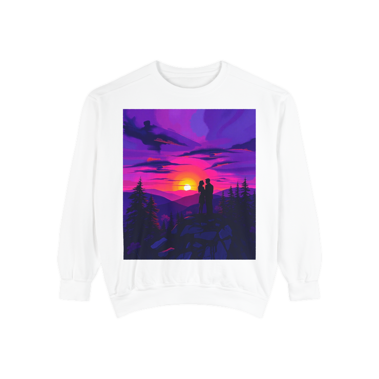 Sunset Romance Sweatshirt – Boho Mountain Pullover