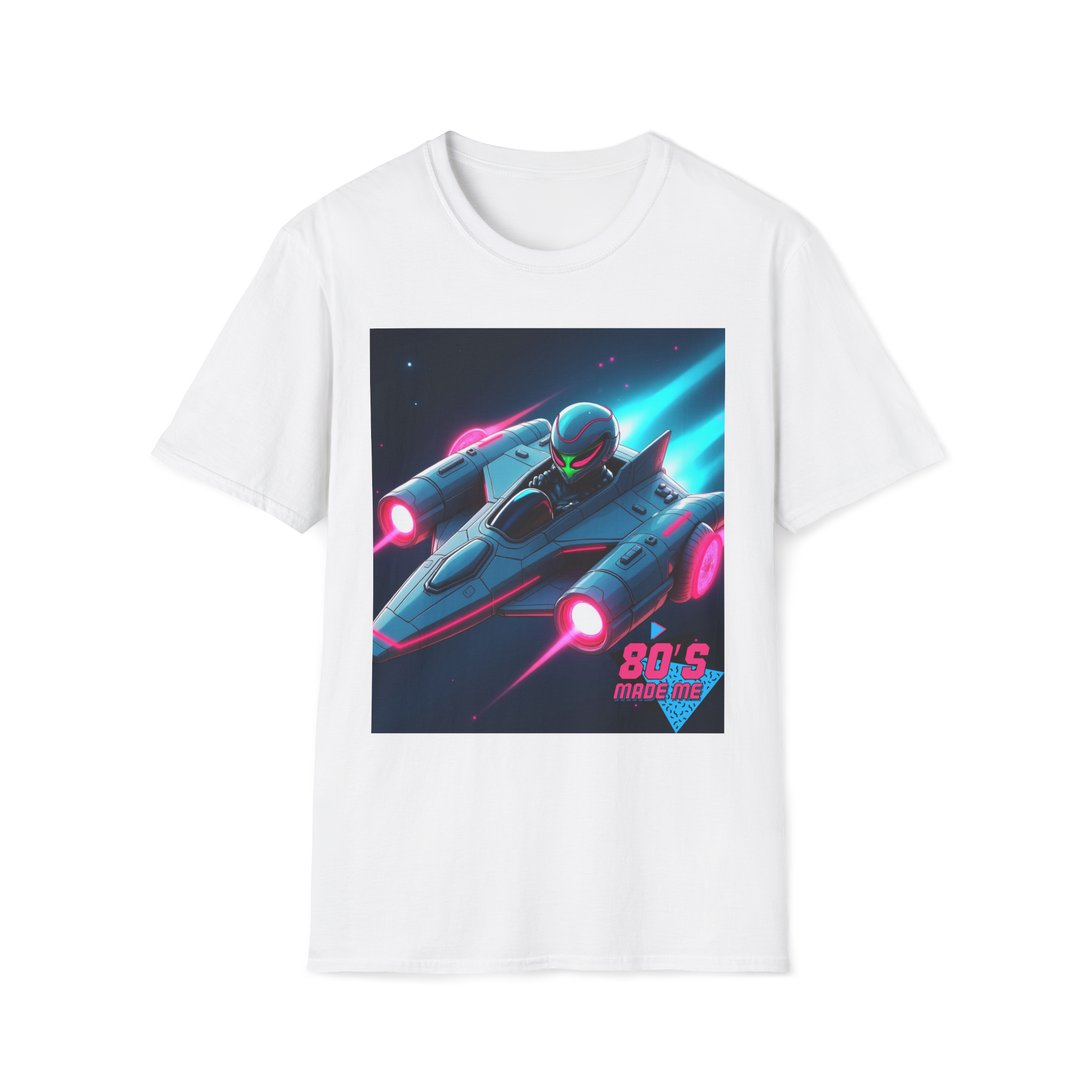 Retro 80s Sci-Fi Graphic Tee – Vintage Space T-Shirt