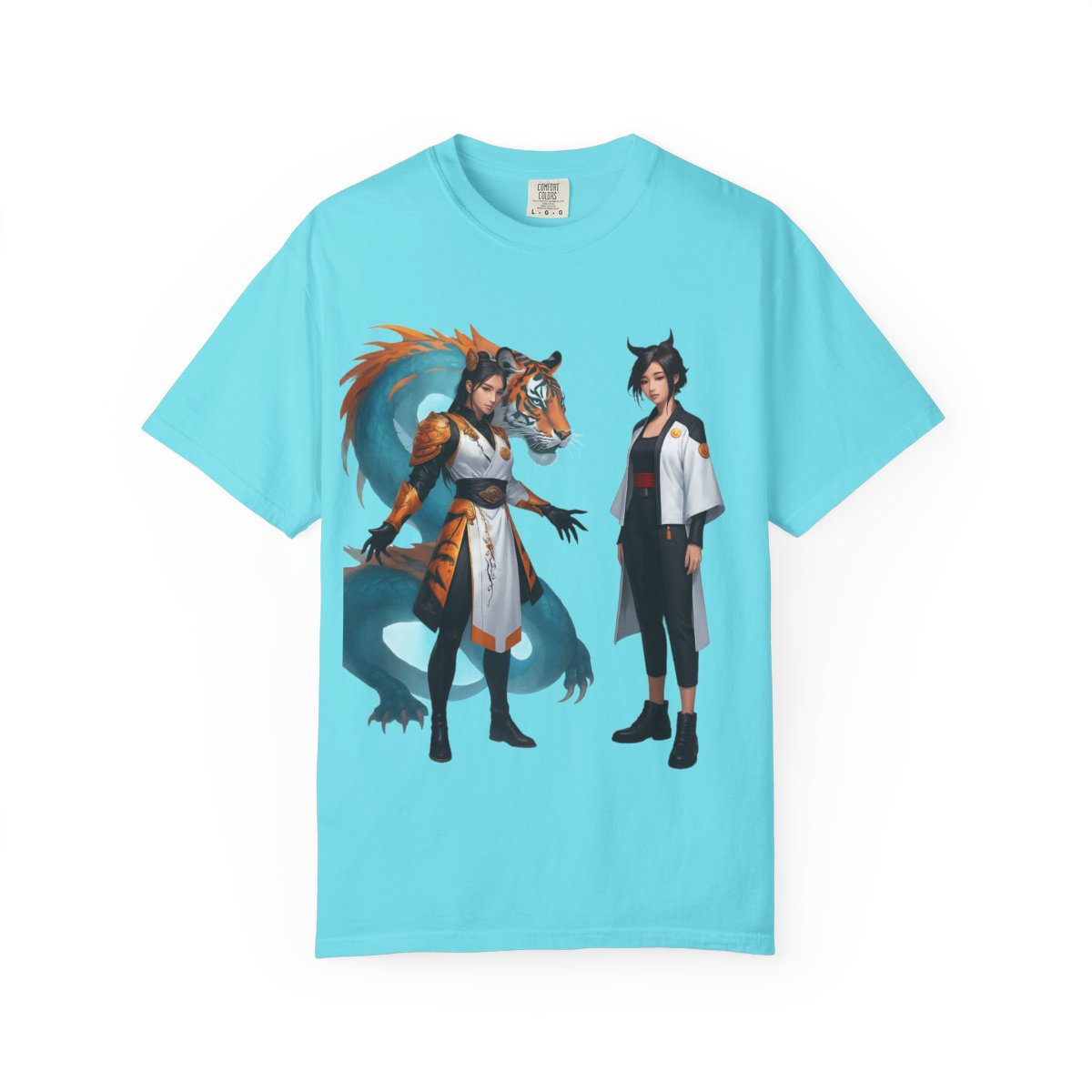 Vintage Wildlife Tee – Tiger & Dragon Nature Shirt