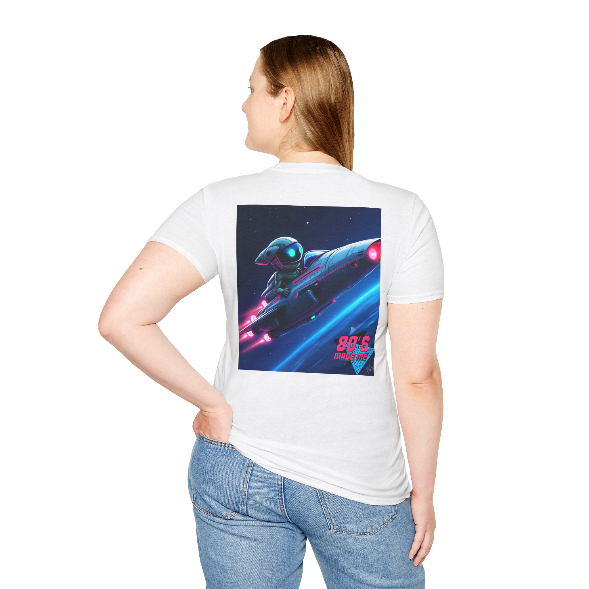 Retro 80s Sci-Fi Graphic Tee – Vintage Space T-Shirt