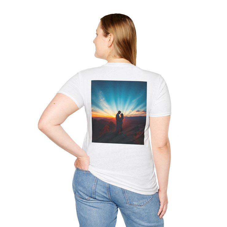 Cinematic Split Sky T-Shirt – Romantic Nature Film Tee