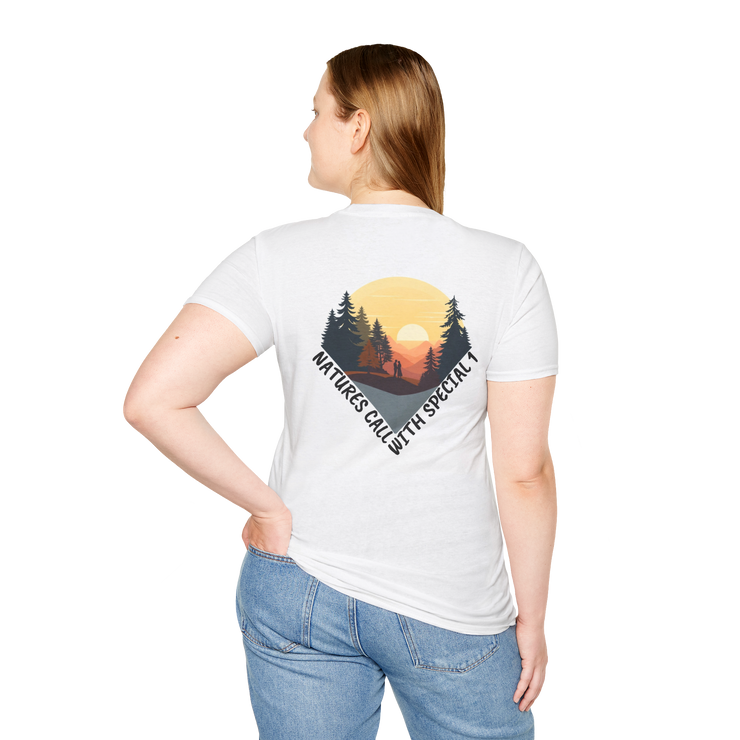 Romantic Sunset Couple Sketch T-Shirt – Nature Inspired Tee