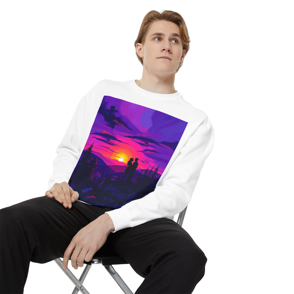 Sunset Romance Sweatshirt – Boho Mountain Pullover