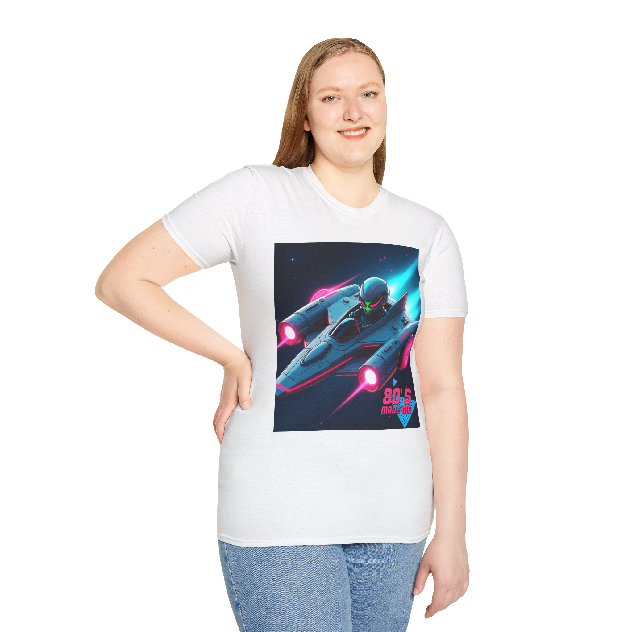 Retro 80s Sci-Fi Graphic Tee – Vintage Space T-Shirt