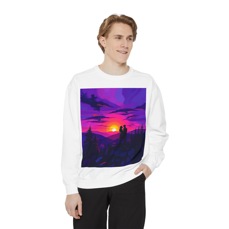 Sunset Romance Sweatshirt – Boho Mountain Pullover
