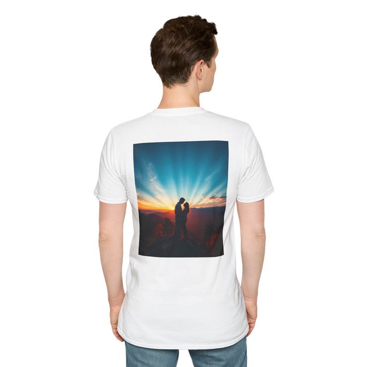 Cinematic Split Sky T-Shirt – Romantic Nature Film Tee