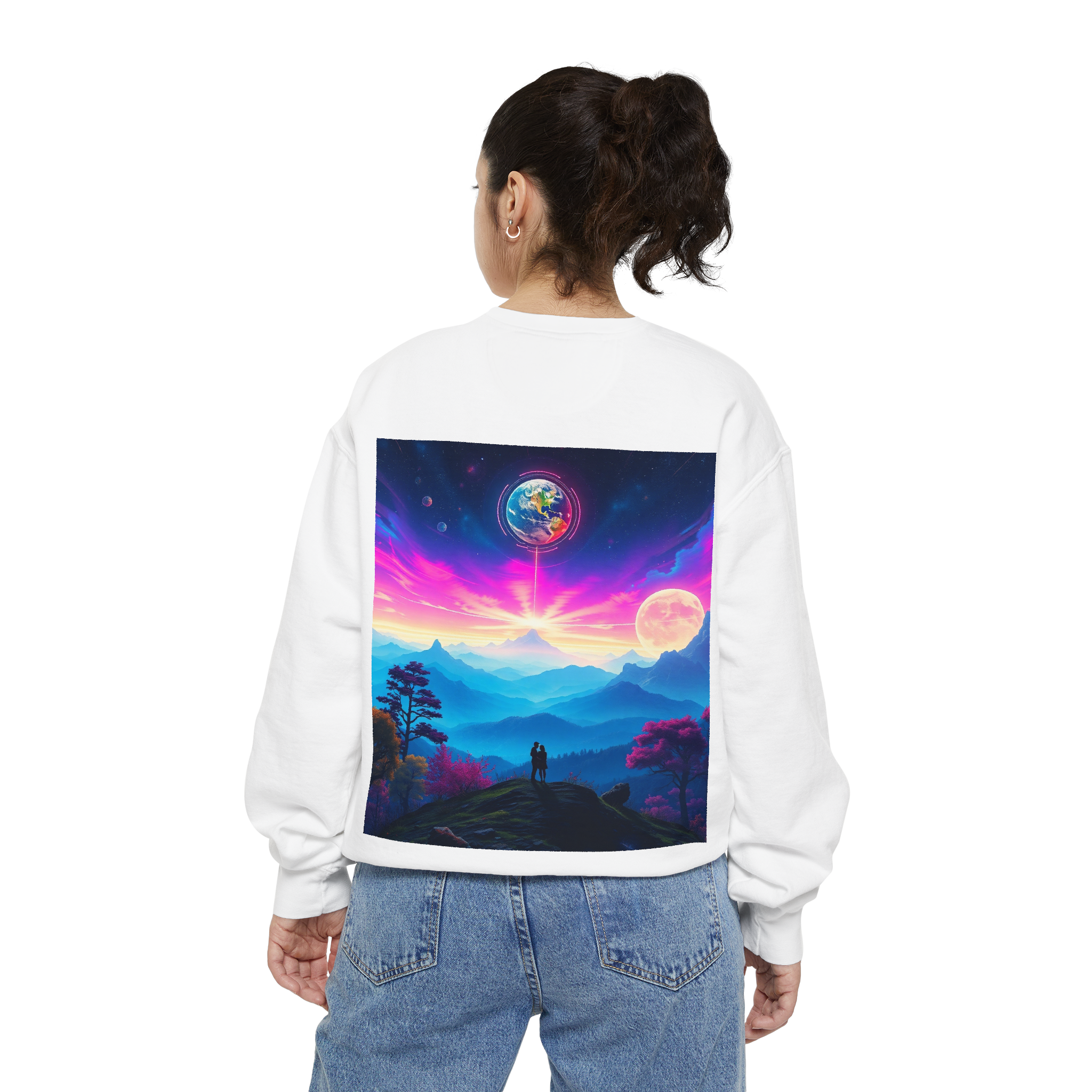 Sunset Romance Sweatshirt – Boho Mountain Pullover
