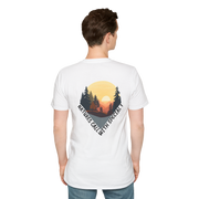Romantic Sunset Couple Sketch T-Shirt – Nature Inspired Tee