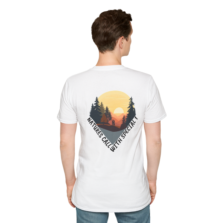 Romantic Sunset Couple Sketch T-Shirt – Nature Inspired Tee
