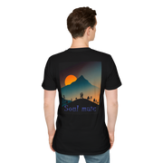 Romantic Sunset Couple Art T-Shirt – Colorful Painting Tee