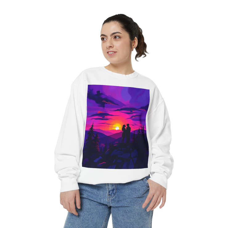 Sunset Romance Sweatshirt – Boho Mountain Pullover