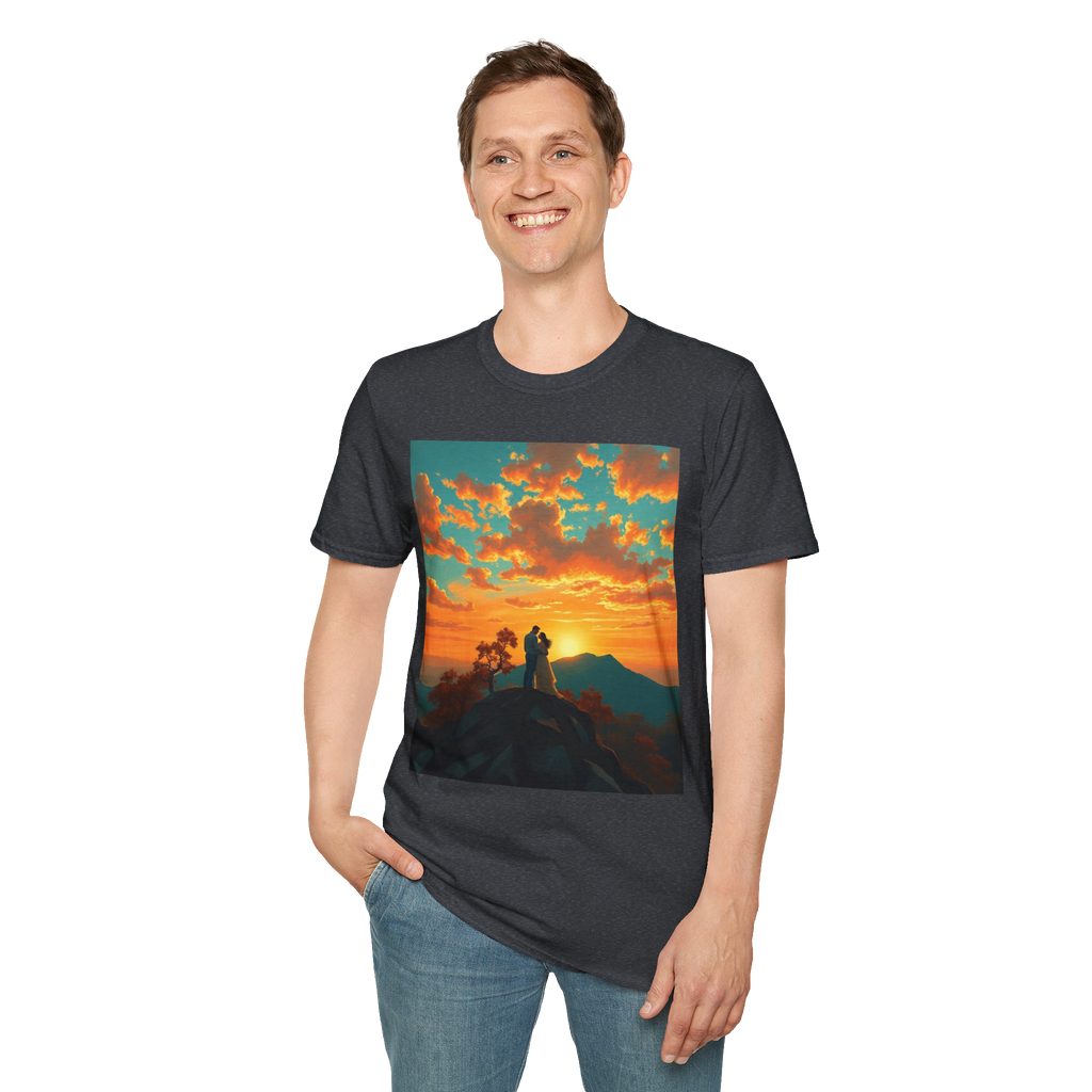 Support Love Sunset T-Shirt – Couples Graphic Tee