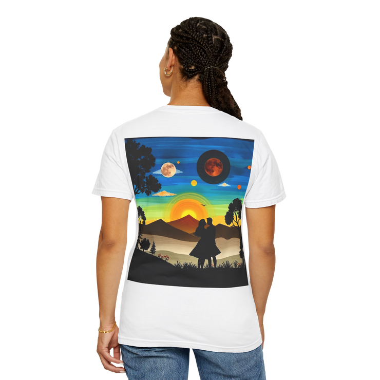Romantic Sunset Couple T-Shirt – Anniversary Gift Tee