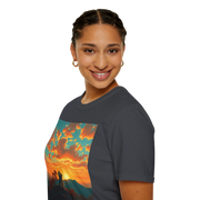 Support Love Sunset T-Shirt – Couples Graphic Tee