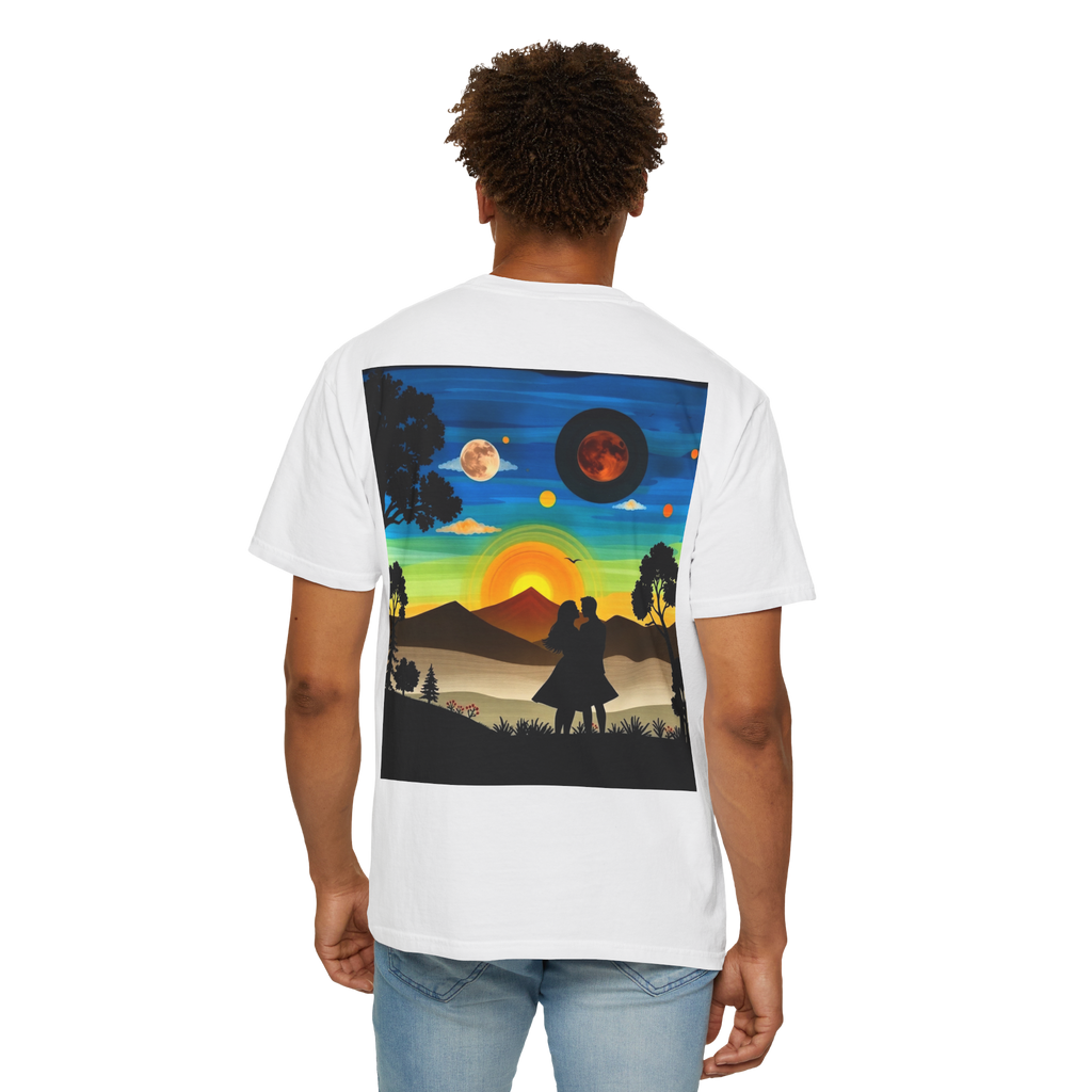Romantic Sunset Couple T-Shirt – Anniversary Gift Tee
