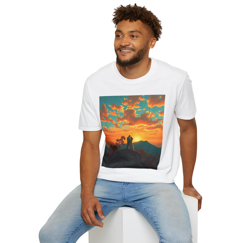 Support Love Sunset T-Shirt – Couples Graphic Tee
