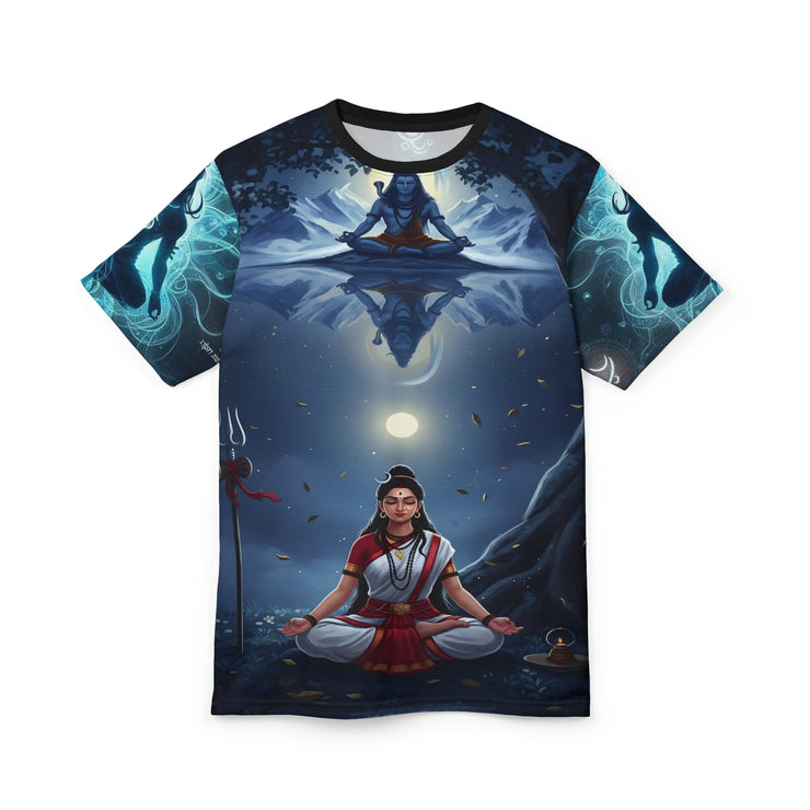 Shiv & Parvati Saadhana Spiritual Tee – Cut & Sew Top