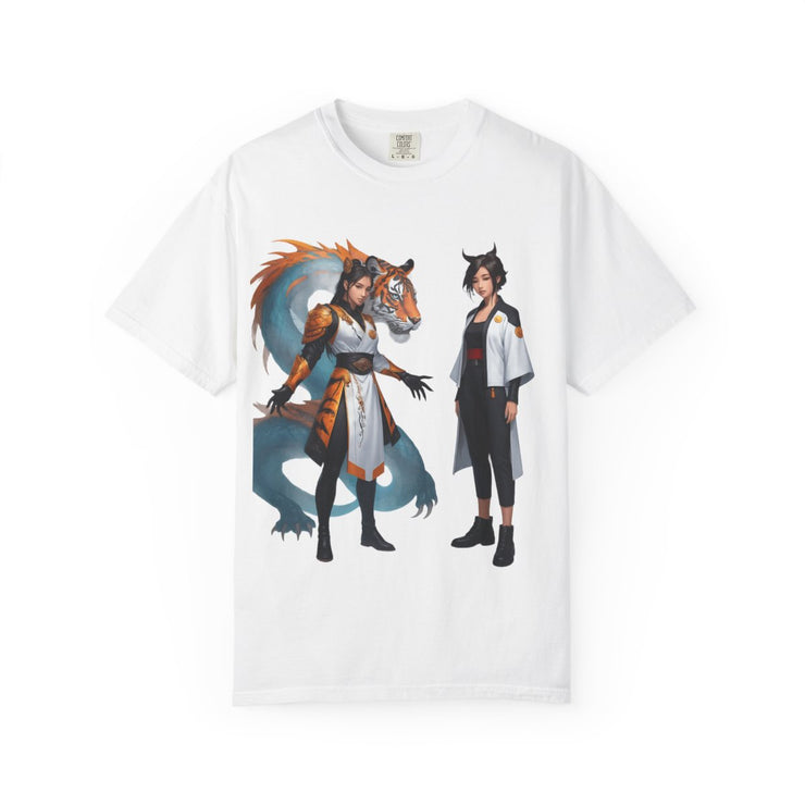 Vintage Wildlife Tee – Tiger & Dragon Nature Shirt