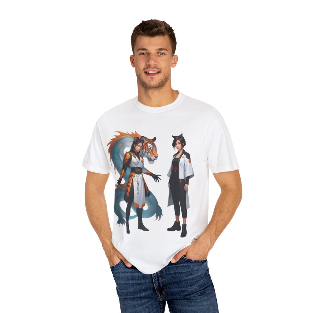 Vintage Wildlife Tee – Tiger & Dragon Nature Shirt