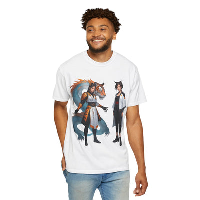 Vintage Wildlife Tee – Tiger & Dragon Nature Shirt